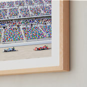 "Primary Colors Go Zoom Zoom!" - Art Print in Ford Blue by Molly Goodman - Frame Close-up