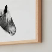 "Ansel" - Art Print in Black White by Amy Carroll - Frame Close-up