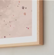 "Constellation" - Art Print in Pale Peach by Caroline Mint - Frame Close-up