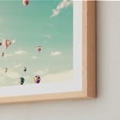"Sky Dreams" - Art Print in mint by Caroline Mint - Frame Close-up
