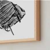 "Ball Game" - Art Print in ball by Lindsay Kelly Art - Frame Close-up