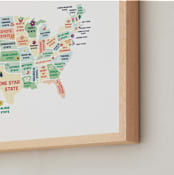 "United Nicknames" - Art Print in White by Char-Lynn Griffiths - Frame Close-up