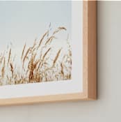 "Windswept View" - Art Print in Wheat by Morgan Kendall - Frame Close-up
