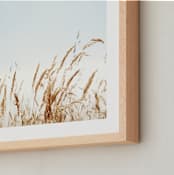 "Windswept View" - Art Print in Wheat by Morgan Kendall - Frame Close-up