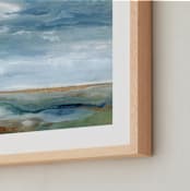 "Layers of Life" - Art Print in Sky Blue by Roberta Hoiness Art - Frame Close-up