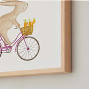 "Fast Riders IV" - Art Print in Violet by Francisca Reyes - Frame Close-up