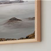 "Peaceful Ocean" - Art Print in Foggy grey by NSMARK - Frame Close-up