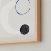 "Abstract no.9" - Art Print in Driftwood neutrals by Francesca Iannaccone - Frame Close-up