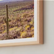 "Vintage Tucson" - Art Print in Yellow Gold by Ann Hudec - Frame Close-up