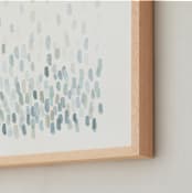 "Cascading River Stones" - Art Print in Faded Denim  by Tennyson Tippy - Frame Close-up