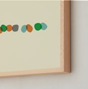 "Organics_5-01" - Art Print in powdery pastels by Alain Castoriano - Frame Close-up
