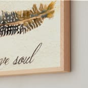 "Brave Soul" - Art Print in Payne's Grey by Stephanie Toral - Frame Close-up