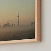 "Morning Toronto" - Art Print in sunrise orange by XL - Frame Close-up