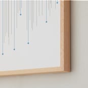 "Dancin' In The Rain" - Art Print in Blue by Amanda Sheil - Frame Close-up
