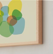 "Organics_01" - Art Print in powdery pastels by Alain Castoriano - Frame Close-up