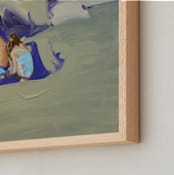 "Zachary and Violet Oxnard II" - Art Print in Raw Sienna by Annie Seaton - Frame Close-up