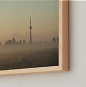 "Morning Toronto" - Art Print in sunrise orange by XL - Frame Close-up