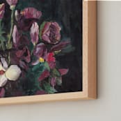 "Magnolia" - Art Print in Purple Magnolia by XL - Frame Close-up