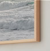 "Seaside #50" - Art Print in Wavey Green by Tal Paz-Fridman - Frame Close-up