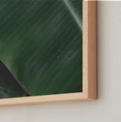 "Leafy Lana" - Art Print in Leafy Green by K.Short - Frame Close-up