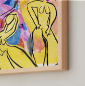 "Rhapsody in Pink" - Art Print in Favorite Fuchsia by Maran Ree Whiting - Frame Close-up