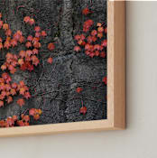 "Fall Wall" - Art Print in Burnt orange by Johanna Phillips Huuva - Frame Close-up