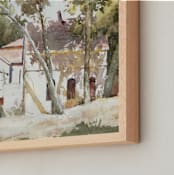 "Hansen house" - Art Print in Ochre green by Rafael Yaniger - Frame Close-up