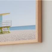 "Calm at the Beach" - Art Print in Sky by Paola Benenati - Frame Close-up