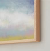 "Subtle Spectrum" - Art Print in Sky Blue by Amy Moen - Frame Close-up