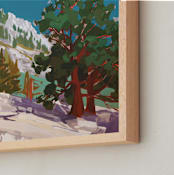 "Bright Ascent, 2" - Art Print in Lake Blue by Jess Franks - Frame Close-up