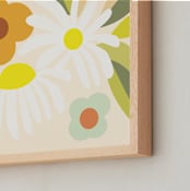 "Sunny Side" - Art Print in Cream by Haley Warner - Frame Close-up