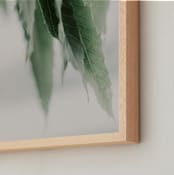 "rustling mist" - Art Print in artichoke green by Alicia Abla - Frame Close-up