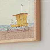 "Yellow and  the Sea" - Art Print in Lemon by Paola Benenati - Frame Close-up