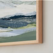 "After the Rain I" - Art Print in Deep Blue by Lara Eckerman - Frame Close-up