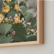 "Blooming in the Desert " - Art Print in Green by Alison Holcomb - Frame Close-up