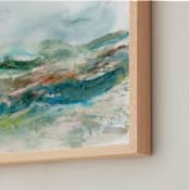 "Wild Range" - Art Print in Sea by Lindsay Megahed - Frame Close-up