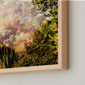 "Summer Somewhere" - Art Print in sunset peach by Synnöve Seidman - Frame Close-up