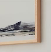 "Ainsley" - Art Print in Grey blue by Mande Calhoun - Frame Close-up