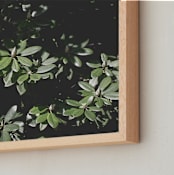 "Green Leaf Greta" - Art Print in Green Leaf by K.Short - Frame Close-up