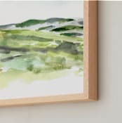 "The Bluffs" - Art Print in coastal grass by Jenny Partrite - Frame Close-up