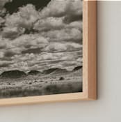 "Storm Clouds" - Art Print in Sepia by Ann Gardner - Frame Close-up