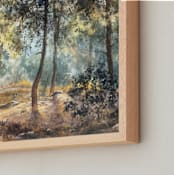 "Jerusalem forest canopy" - Art Print in Morning light by Rafael Yaniger - Frame Close-up