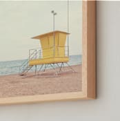 "Yellow and  the Sea" - Art Print in Lemon by Paola Benenati - Frame Close-up