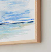 "Shore 1" - Art Print in sea by Roberta Hoiness Art - Frame Close-up
