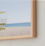 "Calm at the Beach" - Art Print in Sky by Paola Benenati - Frame Close-up