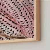 "Feather Bed" - Art Print in Warmed Rose by Debra Pruskowski - Frame Close-up