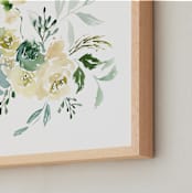 "Wilde" - Art Print in Verdigris by Leah Bisch - Frame Close-up