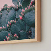 "Rouge Bloom" - Art Print in Soft pink by Briana Grace - Frame Close-up