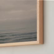 "Calm Ocean Waters" - Art Print in Pink Blues by Helen Makadia - Frame Close-up