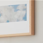 "Cumulus" - Art Print in White by Lynne Millar - Frame Close-up